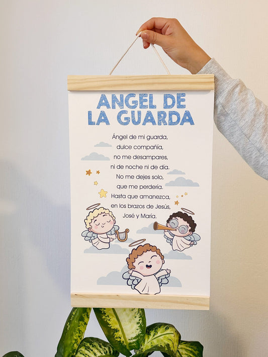 Ángel de la Guarda Cuadro Infantil