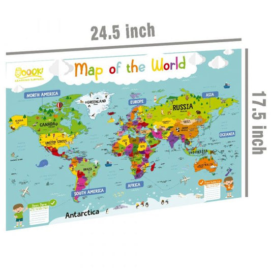 Mapa del mundo (Inglés)