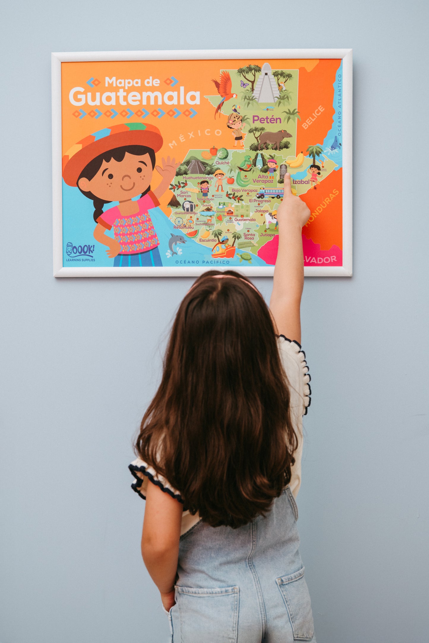 Map of Guatemala (Physical)