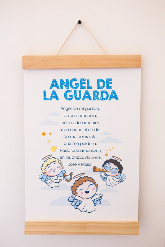 Ángel de la Guarda Cuadro Infantil