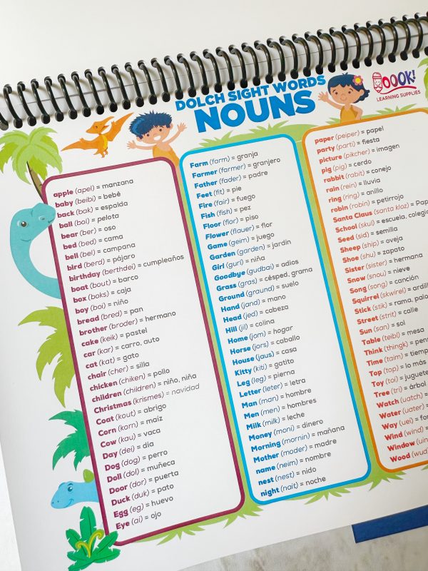 Sight Words - English-Spanish (Physical)
