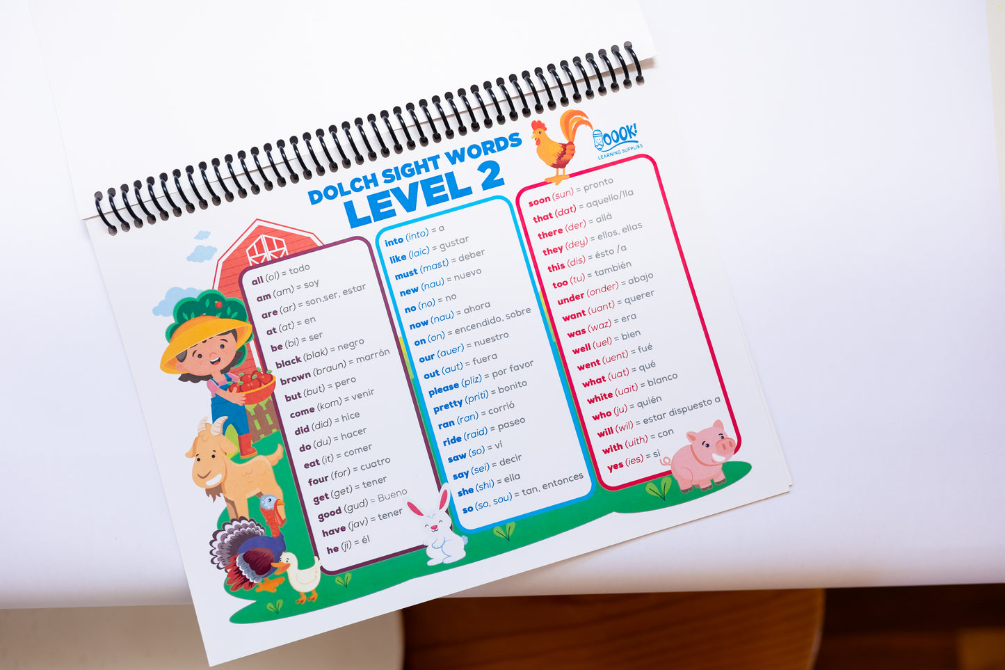 Sight Words - English-Spanish (Physical)
