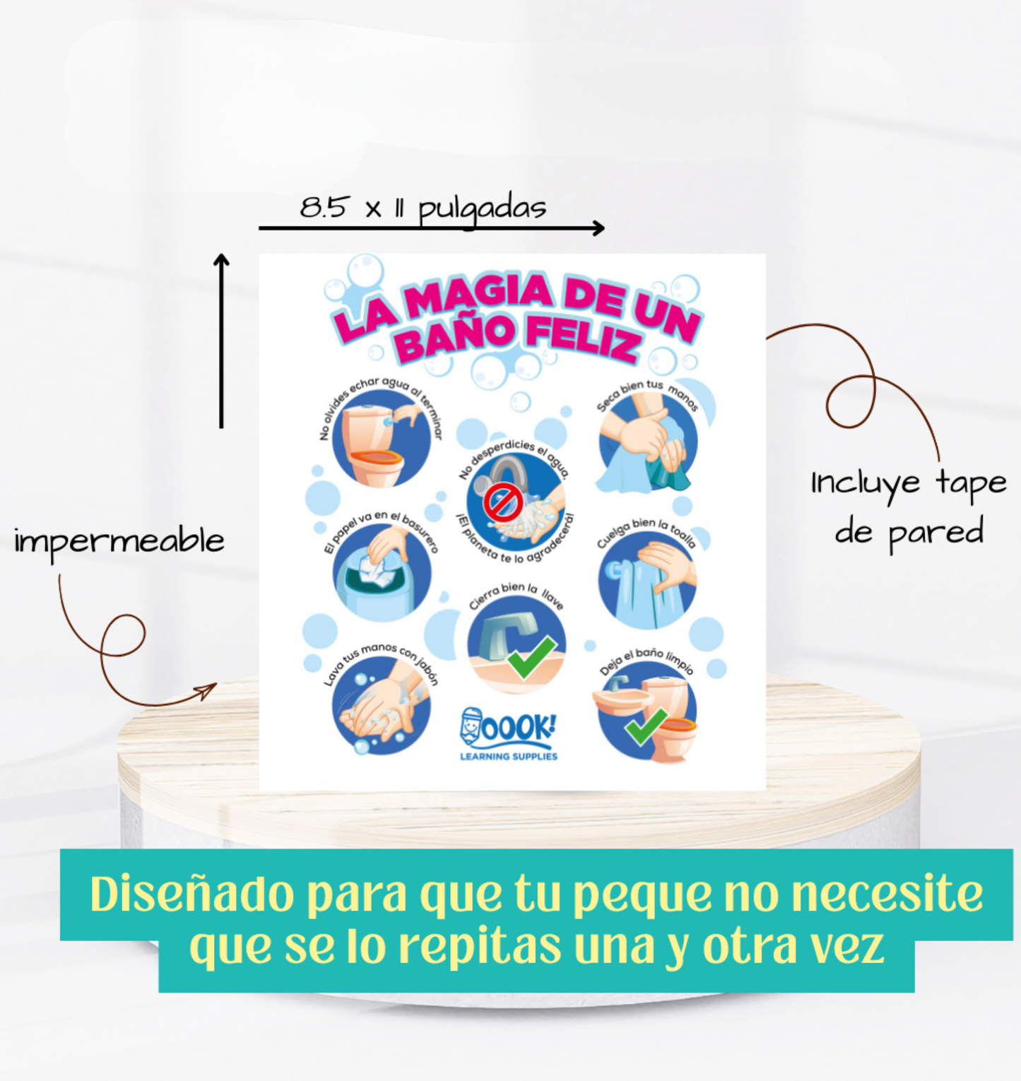 Cartel: La Magia de un Baño Feliz